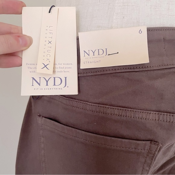 NYDJ Women's Straight Denim Jeans, NWT - Size: 6 - Picture 3 of 4